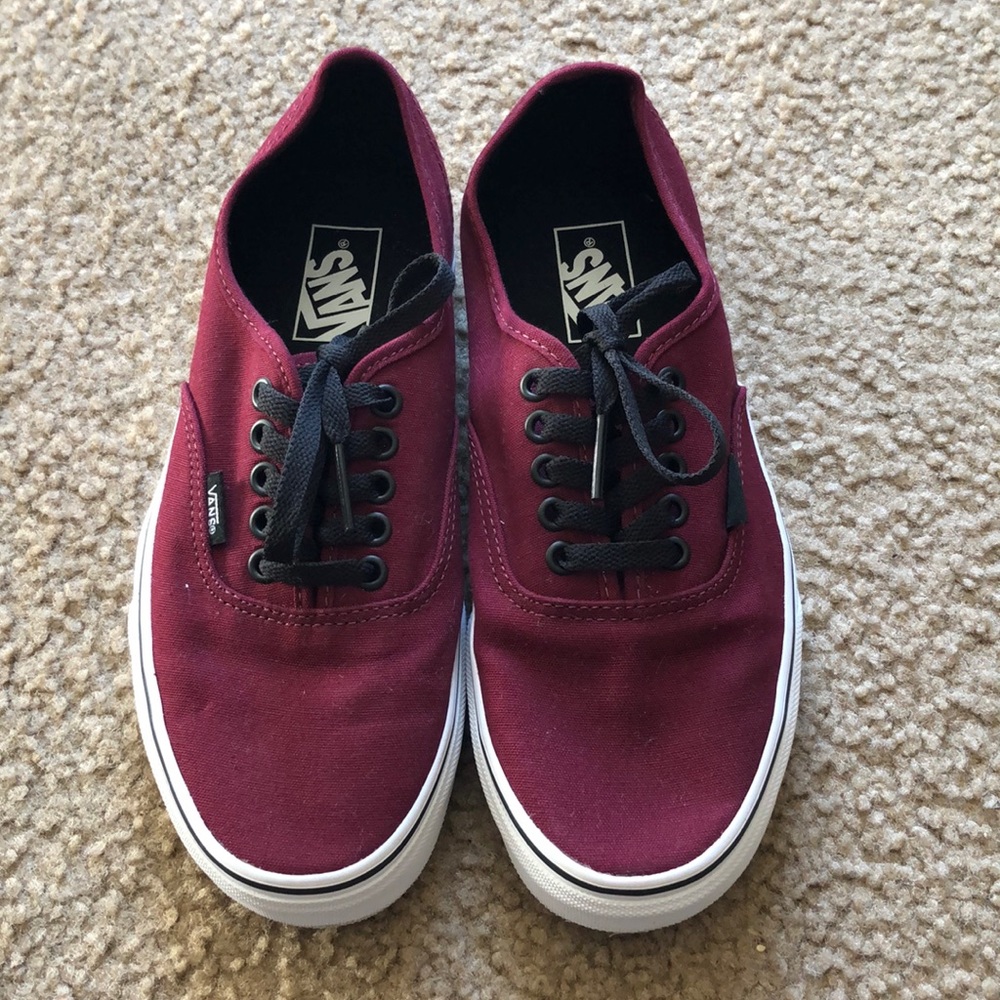 NWOT-EUC Burgundy Vans